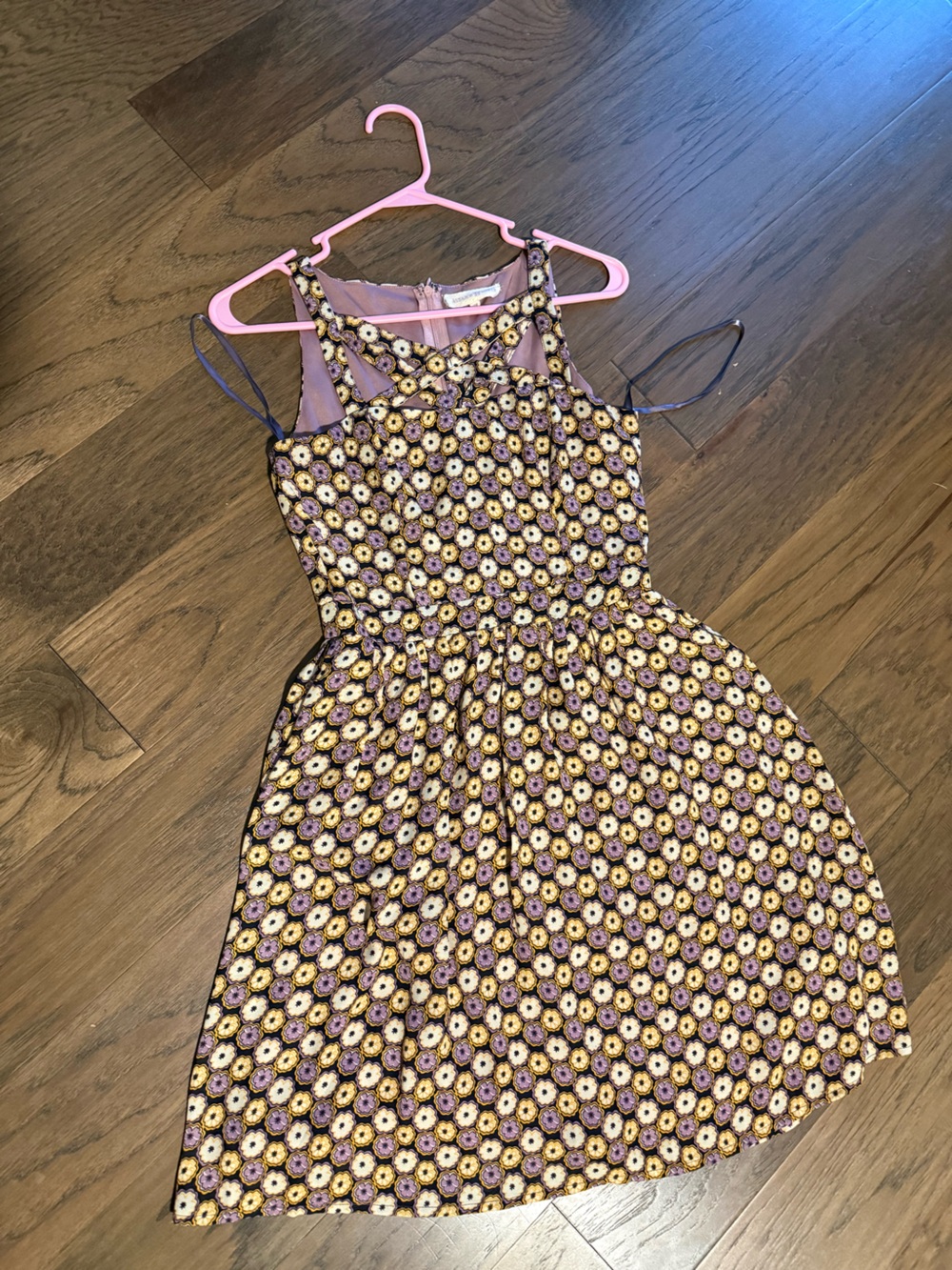 Purple Floral Summer Dress